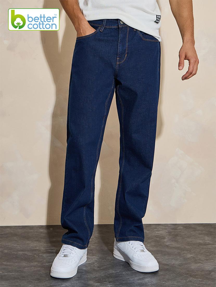 men blue plain jean - 21389692 - Zoom Image - 0
