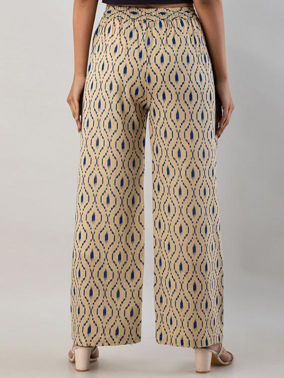 women printed mid rise palazzo - 21393257 - Zoom Image - 2