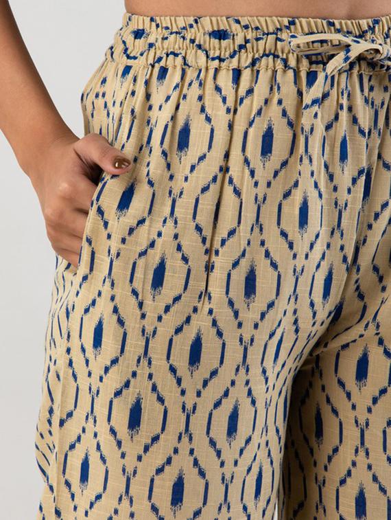 women printed mid rise palazzo - 21393257 - Zoom Image - 4