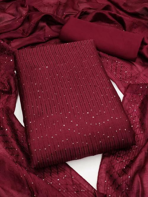 women embroidered unstitched suit set - 21397874 - Standard Image - 0