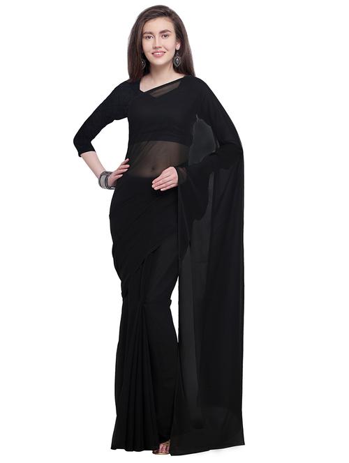 women casual wear georgette saree with blouse - 21443922 - Very Small Image - 1