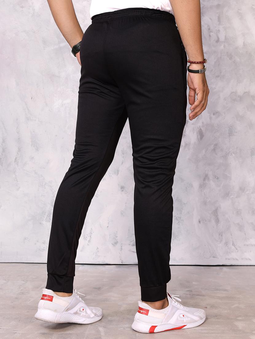 men solids full length track pant - 21446615 - Zoom Image - 3