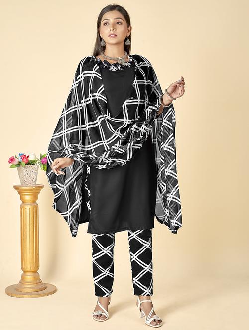 women black unstitched suit - 21447698 - Very Small Image - 1