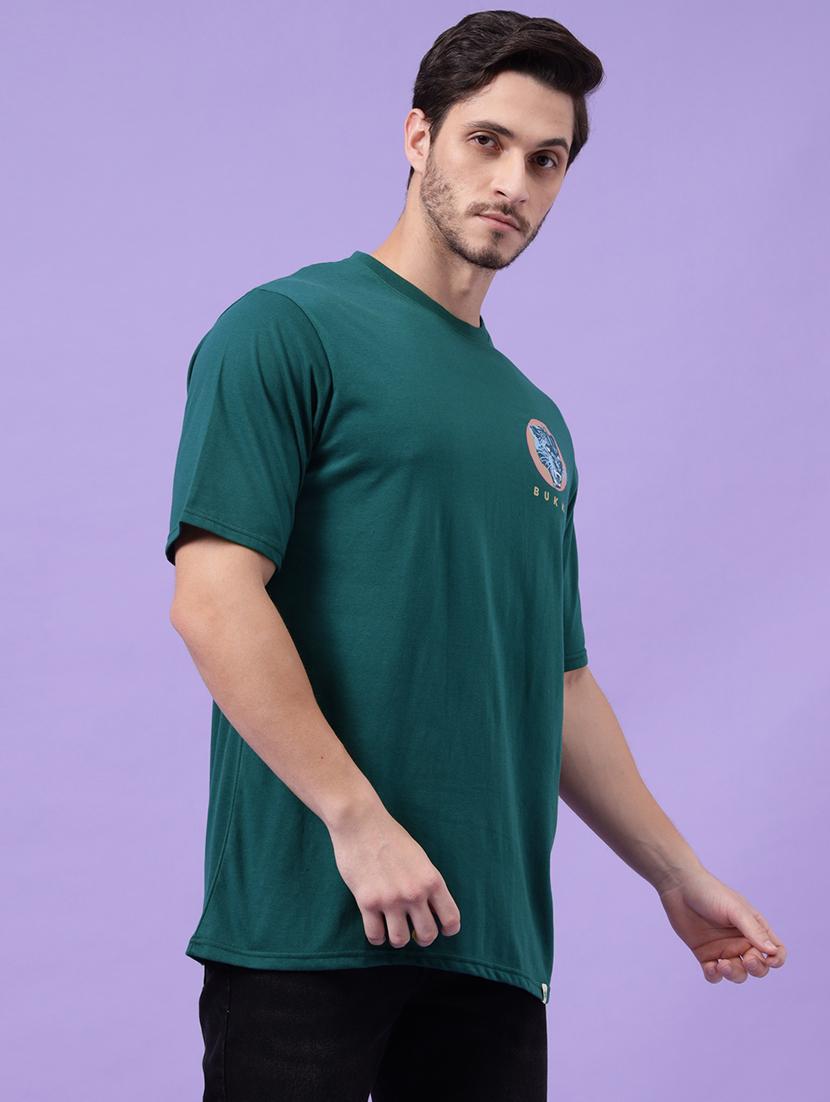 men round neck back print t-shirt - 21450549 - Zoom Image - 5