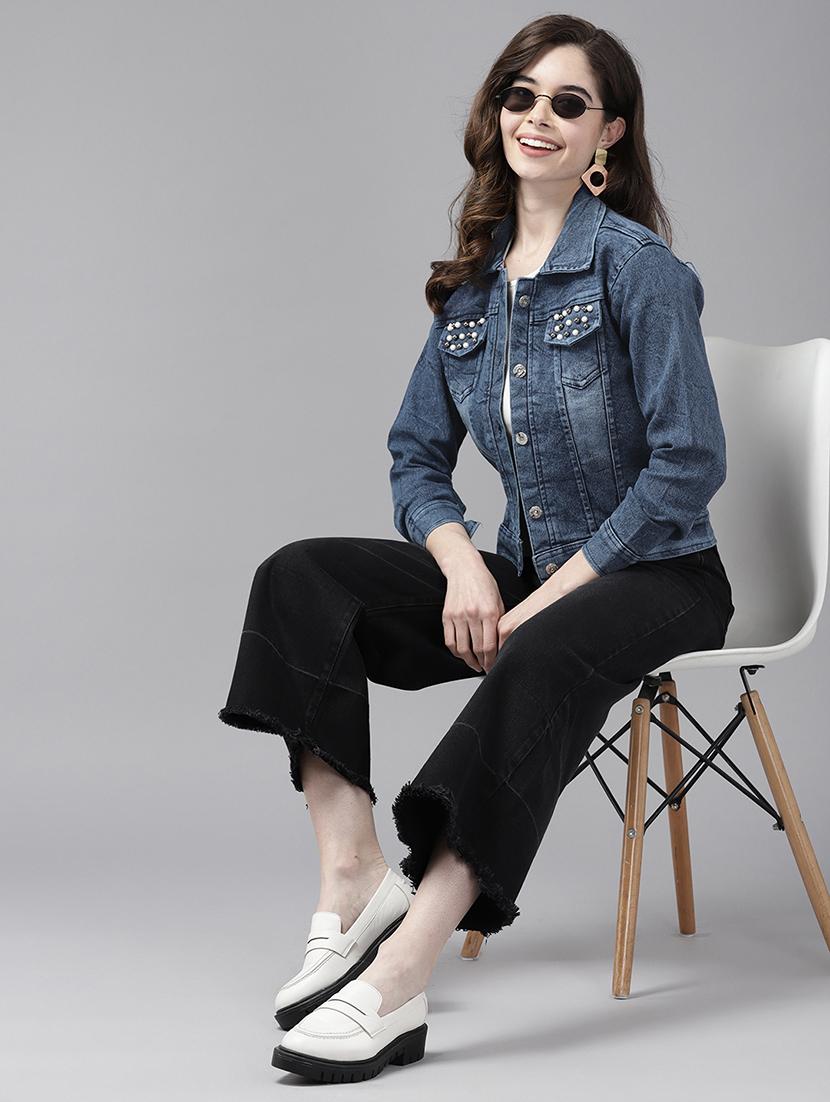 women long sleeve embellished summer jacket - 21461478 - Standard Image - 3