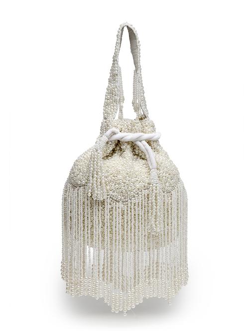 women white velvet ethnic potli - 21463457 - Very Small Image - 1