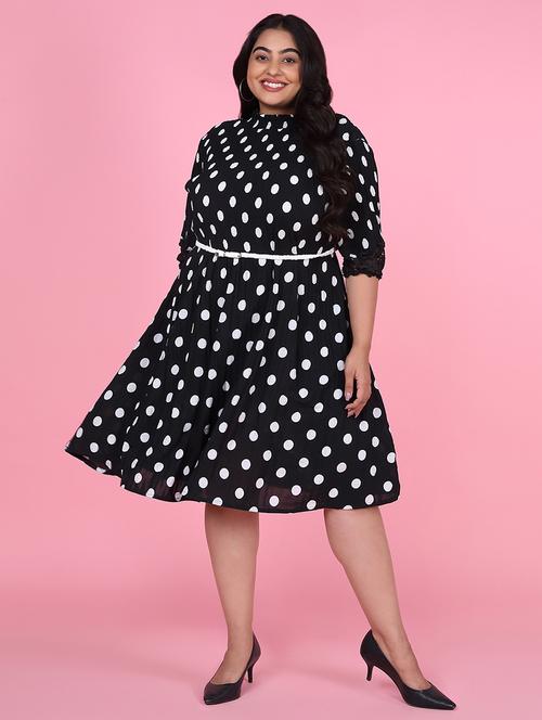 women plus size printed fit & flare dress - 21463628 -  Standard Image - 0