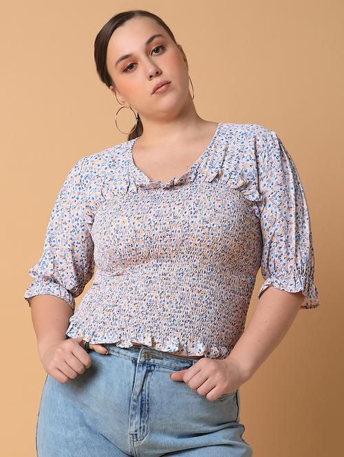 women plus size printed regular fit top - 21463758 - Very Small Image - 1