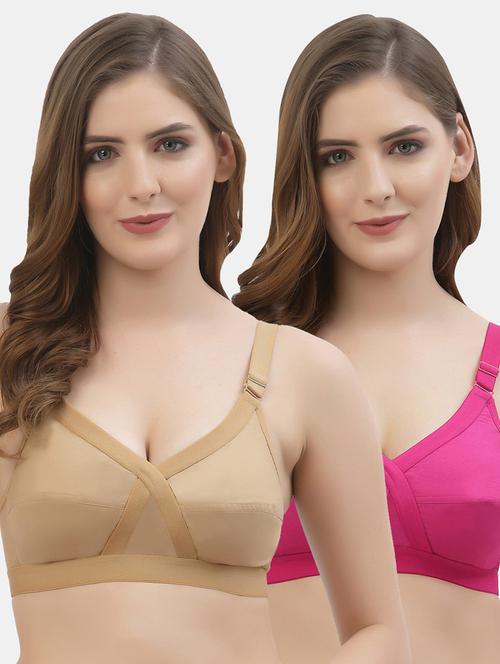 women pack of 2 solid regular bra - 21470719 - Very Small Image - 1