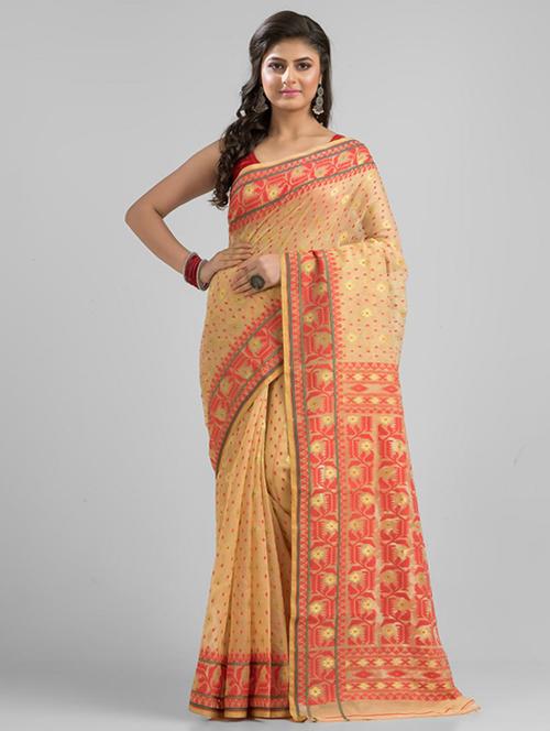 women self design handloom saree with blouse - 21481936 -  Standard Image - 0