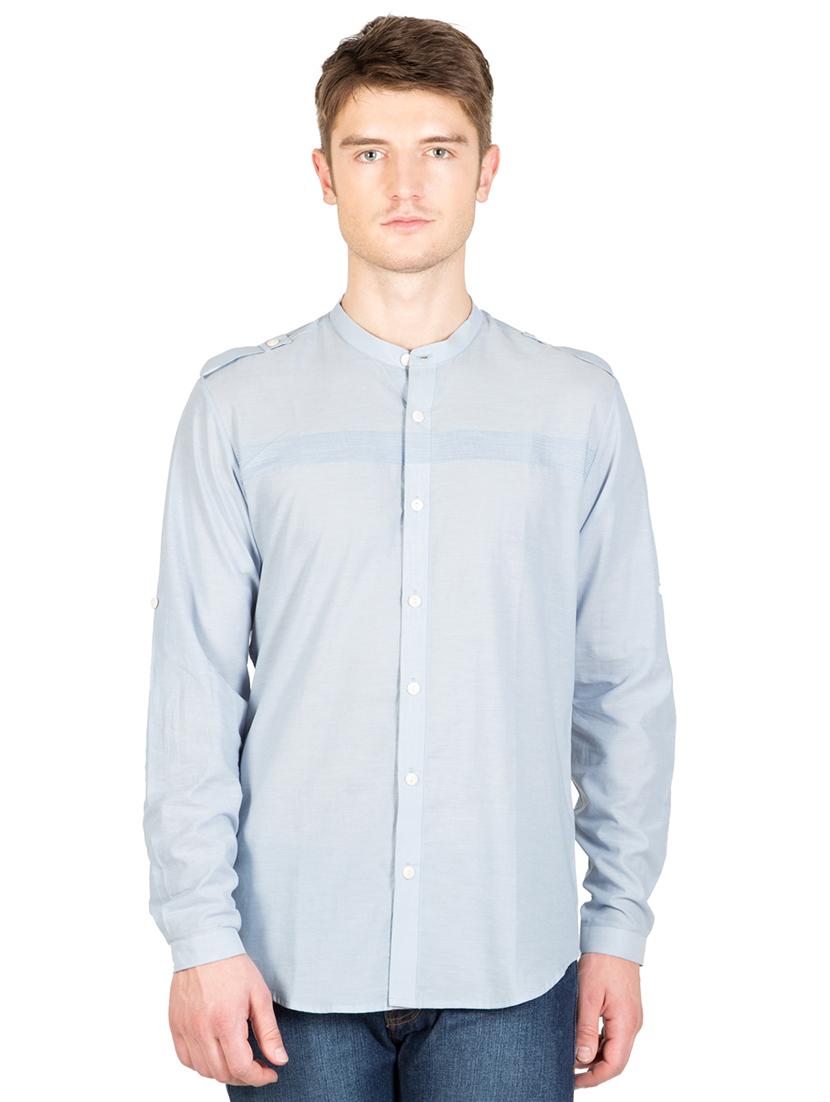 men long sleeved solid casual shirt - 21483144 - Zoom Image - 0