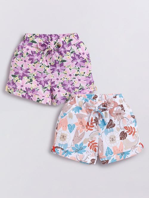 kids pack of 2 printed shorts  - 21484501 - Very Small Image - 1