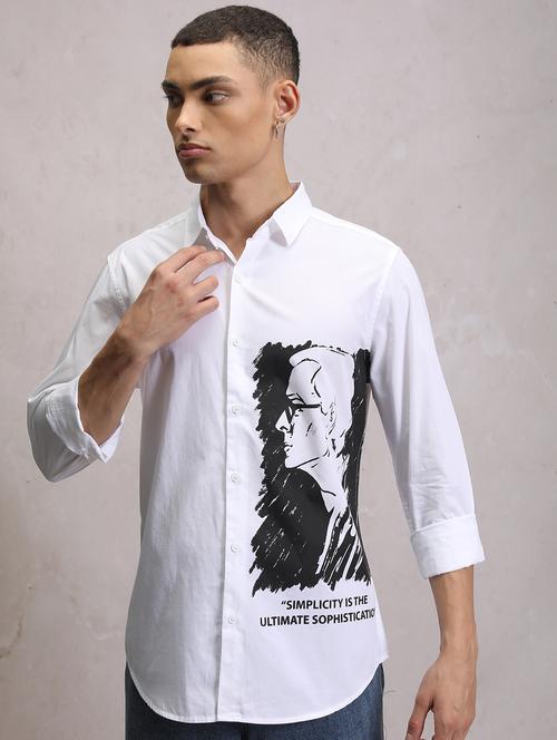 men collared graphic printed casual shirt - 21486710 - Very Small Image - 1