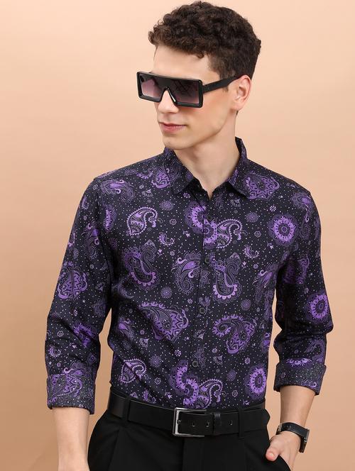 men collared printed casual shirt - 21486784 - Very Small Image - 1