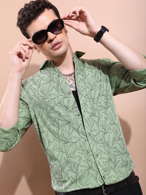 Men Collared Printed Casual Shirt - 21486836 - Very Small Image - 1