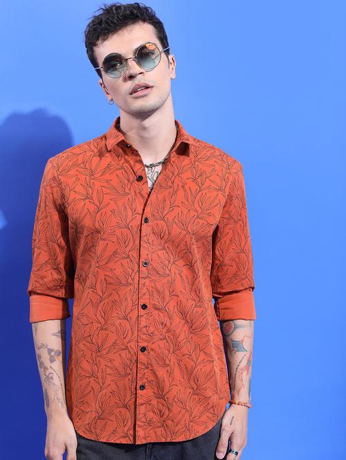 men collared printed casual shirt - 21486837 - Very Small Image - 1