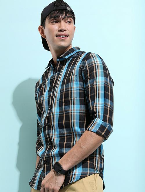 men black collared neck casual shirts - 21486874 - Standard Image - 0