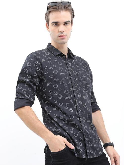 men black collared neck casual shirts - 21486917 - Very Small Image - 1