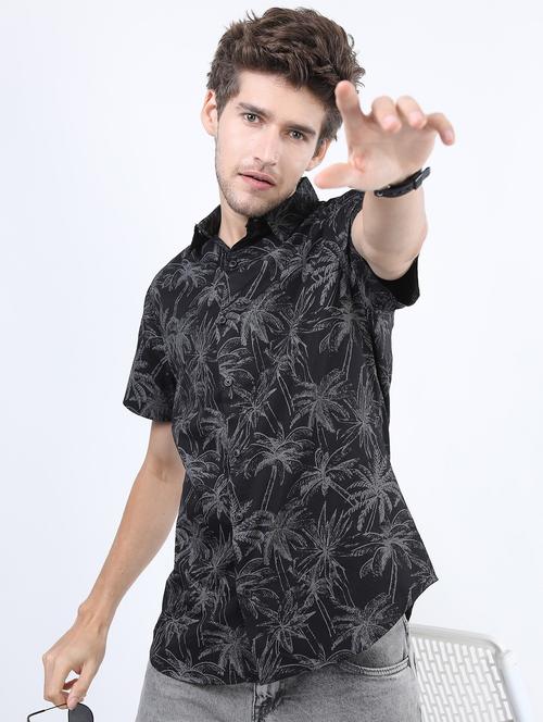 men short sleeved printed casual shirt - 21487167 - Very Small Image - 1