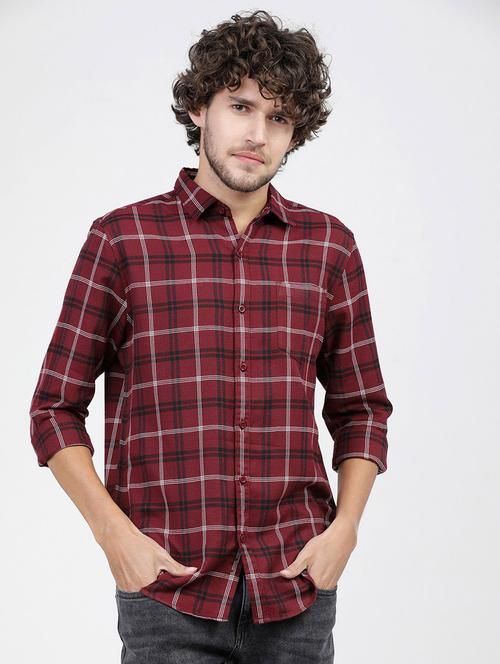 men checkered casual wear shirt - 21487858 - Very Small Image - 1