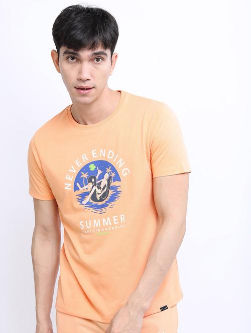 men short sleeved front printed t-shirt - 21488035 - Very Small Image - 1