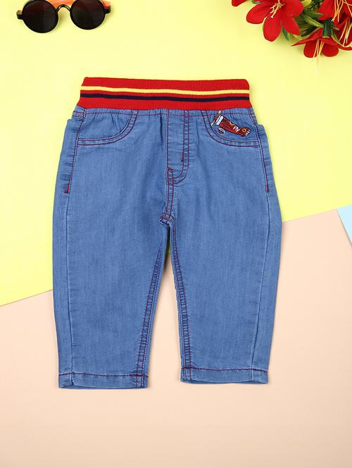 kids blue denim plain jean - 21492986 - Very Small Image - 1