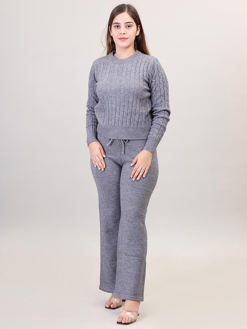 grey solid co-ord - 21494084 - Standard Image - 3