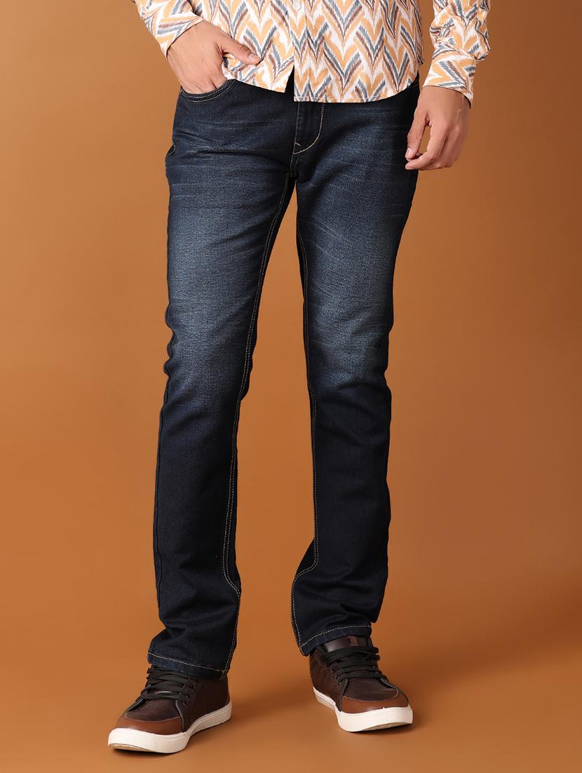 men blue plain jean - 21495218 - Standard Image - 3