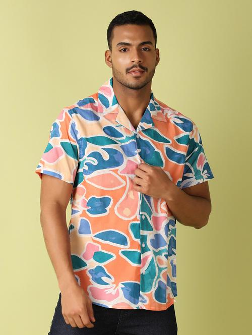 men collared short sleeves casual shirt  - 21495459 - Very Small Image - 1