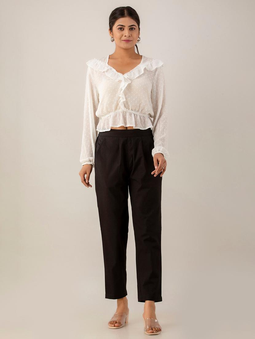 women mid-rise solid cigarette pant - 21497013 - Zoom Image - 3