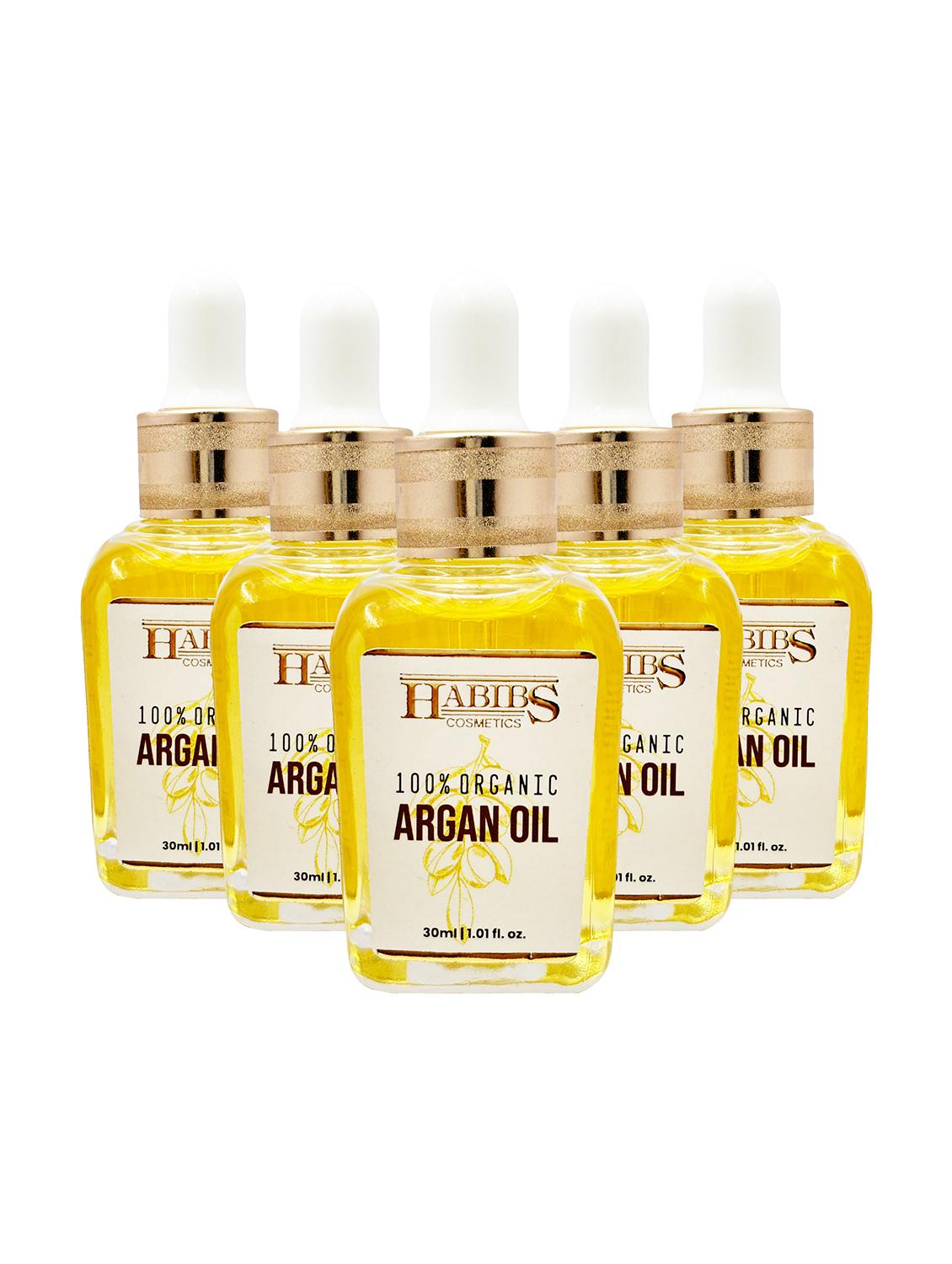 pack of 5 habibs 100 percent pure organic moroccan argan oil  - 21498149 -  Standard Image - 0