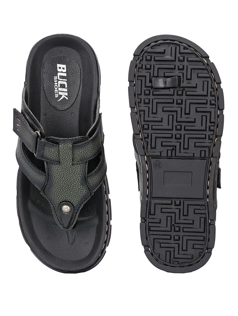 men green slip on sandal - 21500687 - Standard Image - 5