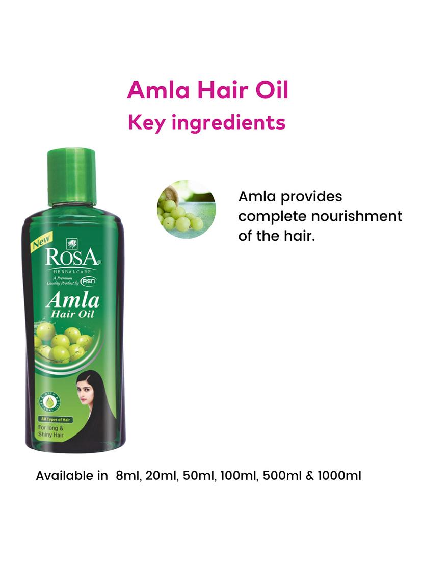rosa amla hair oil for strong ,long & thick hair i nourishes scalp i control hair fall-set 3*100ml - 21502339 - Zoom Image - 3