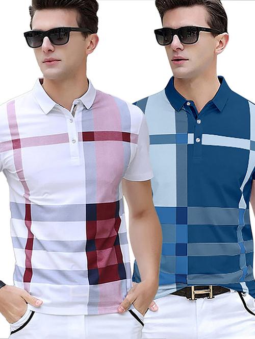 men polo neck front print t-shirt combo - 21502737 -  Standard Image - 0