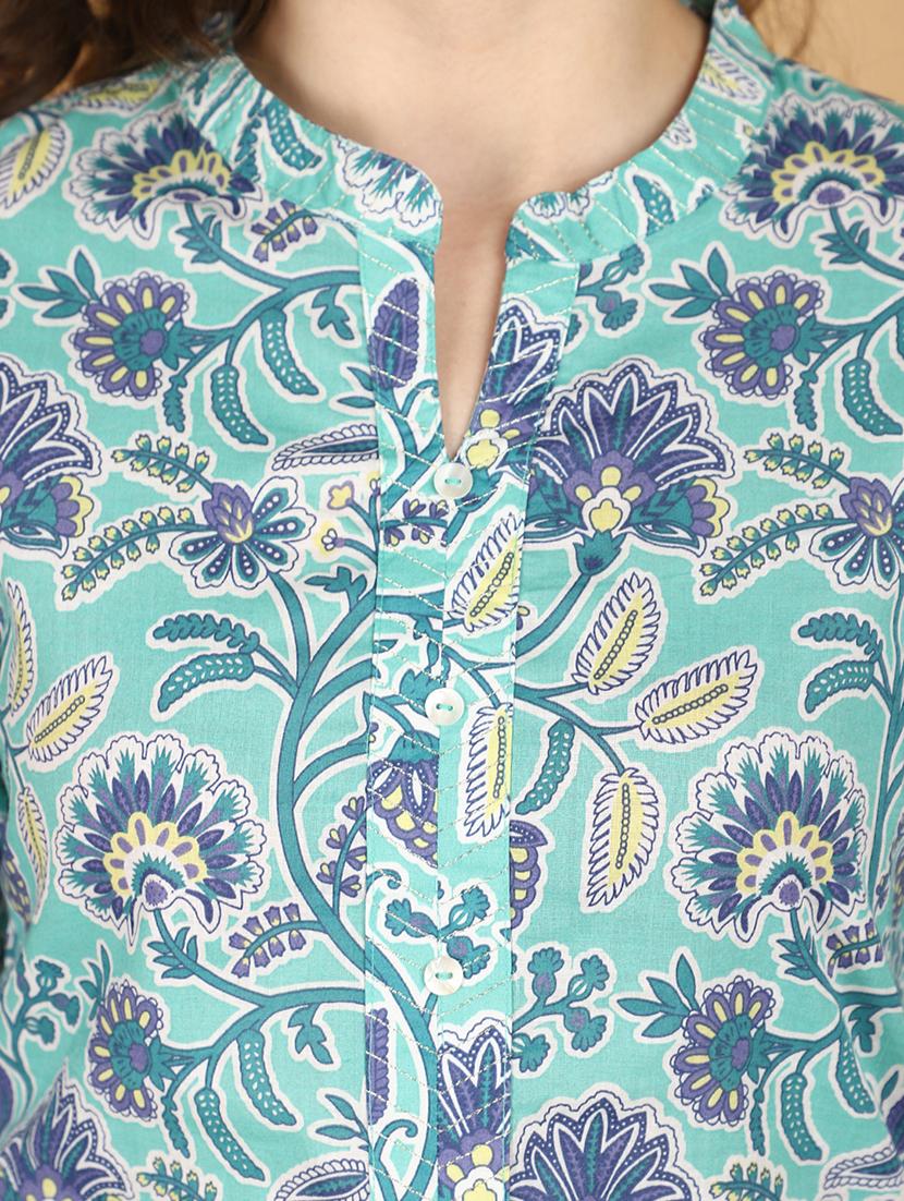 women floral printed straight kurta - 21503135 - Standard Image - 5