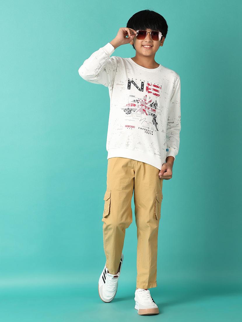 boys front print long sleeve sweatshirt - 21505480 - Standard Image - 4