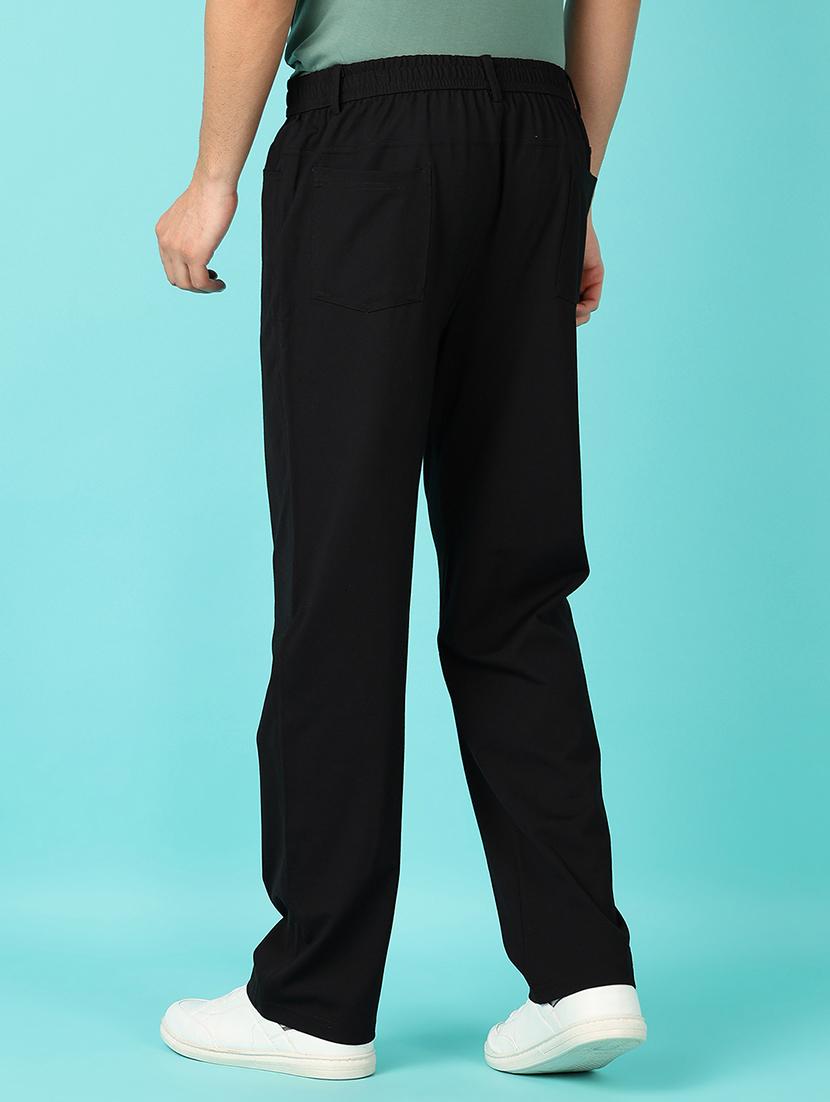 men mid rise solid chinos - 21505605 - Standard Image - 3