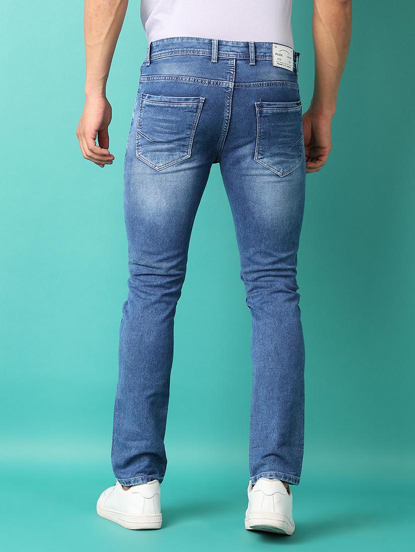 men mid rise slim fit plain jeans - 21508973 - Standard Image - 3