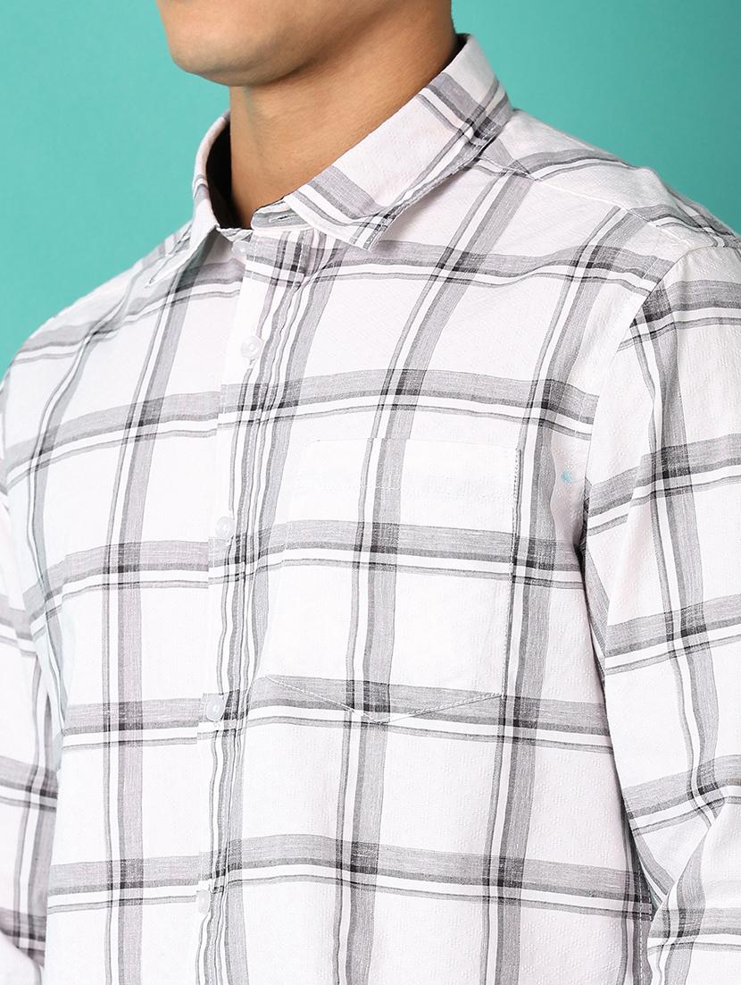 men collared checks casual shirt - 21509472 - Zoom Image - 5