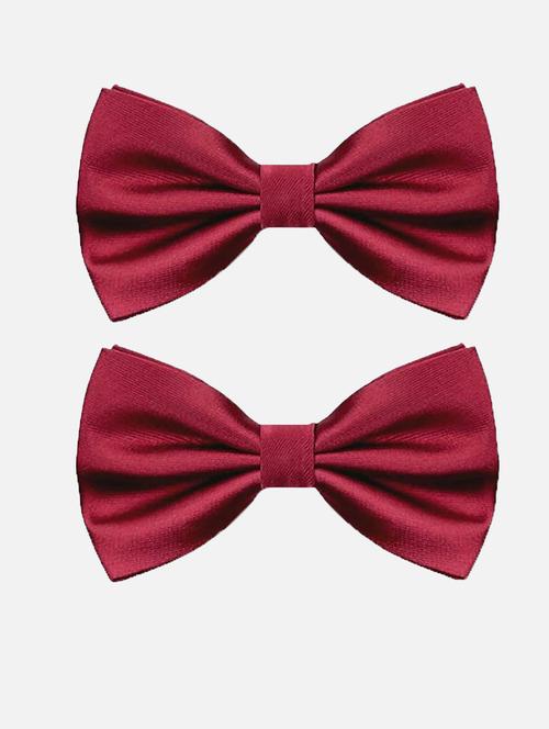 set of 2 multi coloured cotton blend bow - 21511093 - Very Small Image - 1