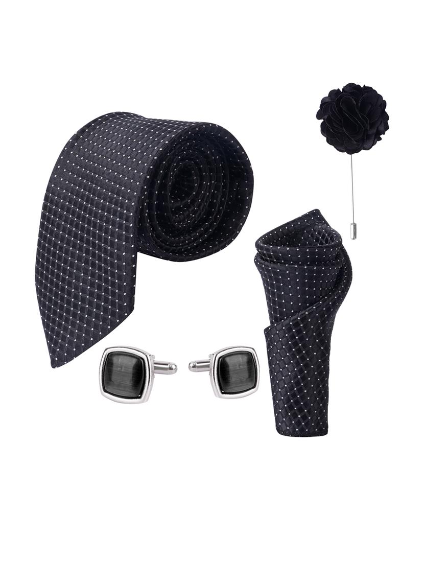 men black printed set of 5 tie - 21511744 - Zoom Image - 0