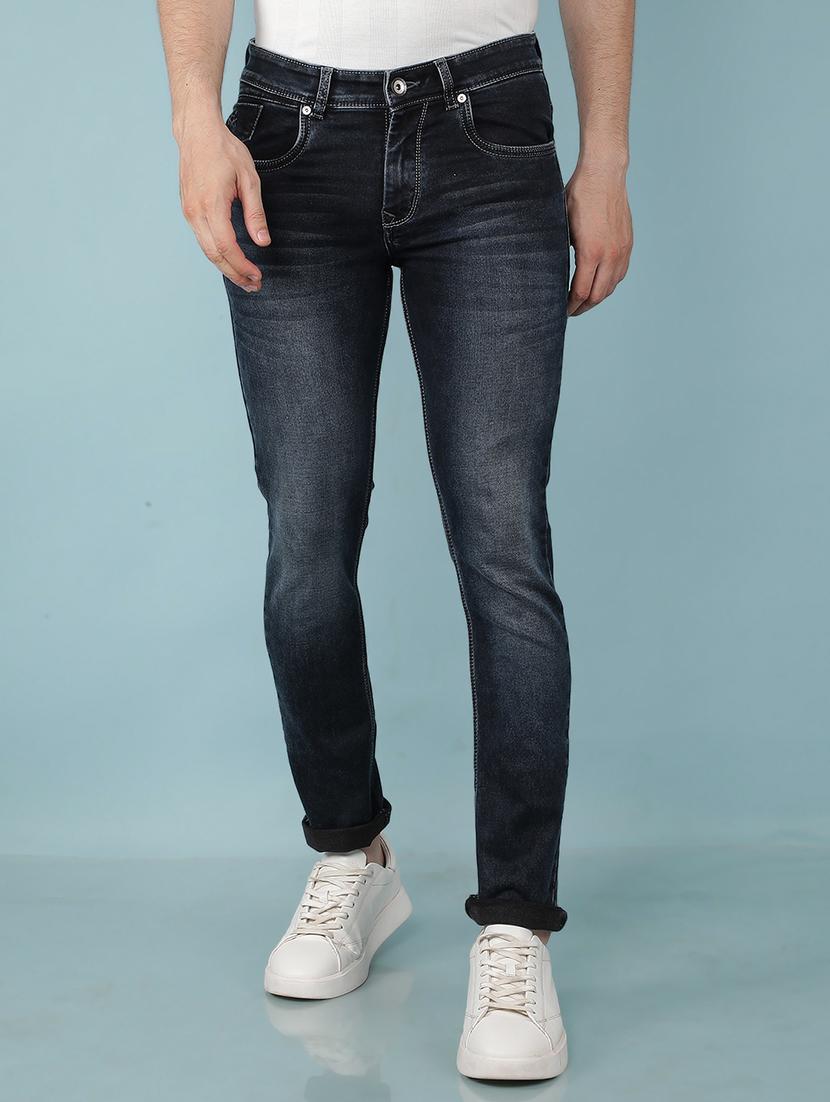 men grey plain jeans - 21511940 -  Zoom Image - 0