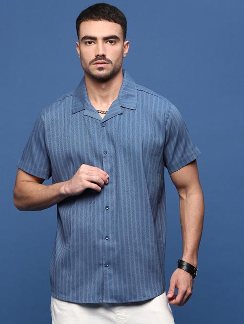men collared stripes casual shirt - 21514715 - Very Small Image - 1