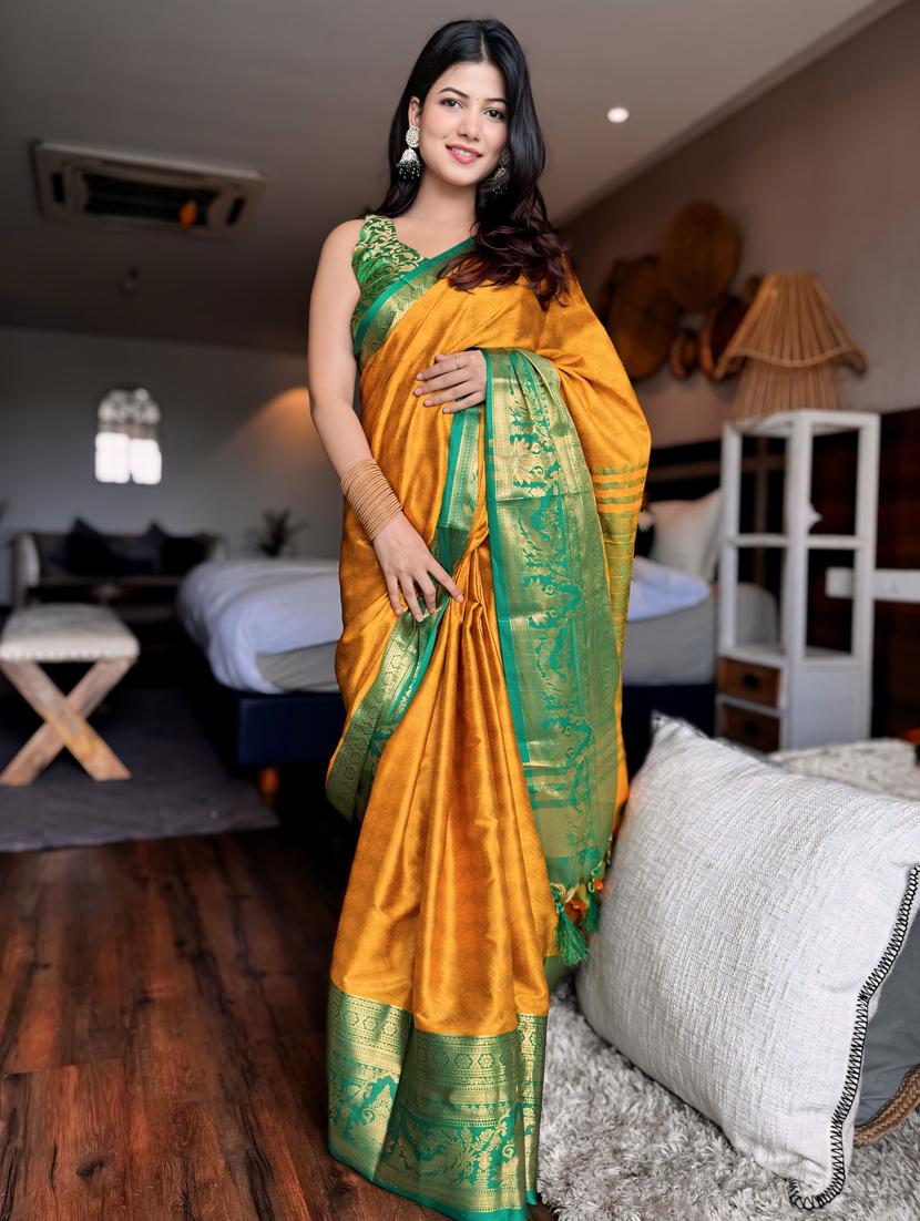 women self design dharmavaram saree - 21520566 -  Zoom Image - 0