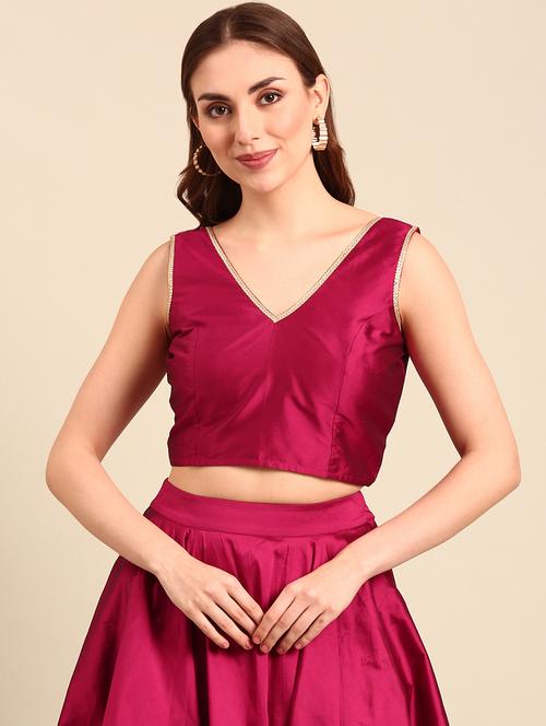 women pink solid sleeveless blouse - 21520709 - Very Small Image - 1