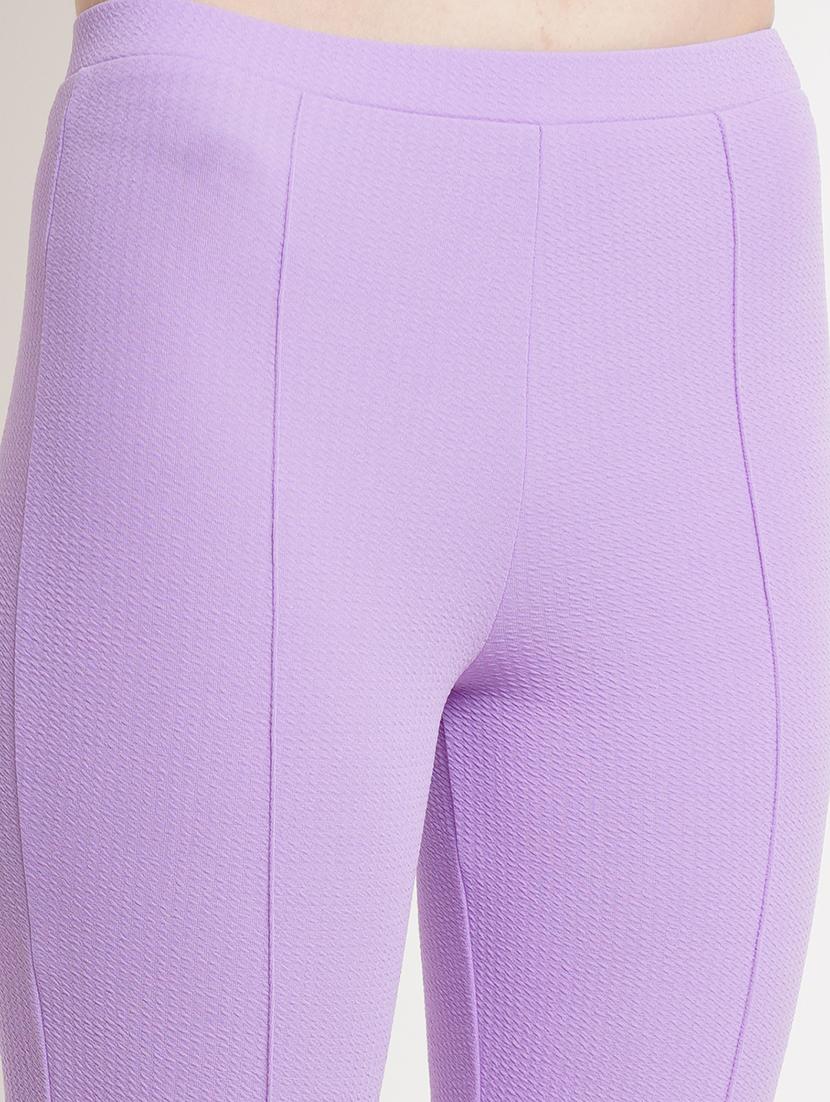 women solid regular fit bootcut trouser - 21523519 - Standard Image - 5