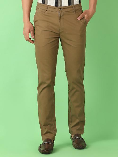 men mid rise solid chinos - 21529911 - Very Small Image - 1