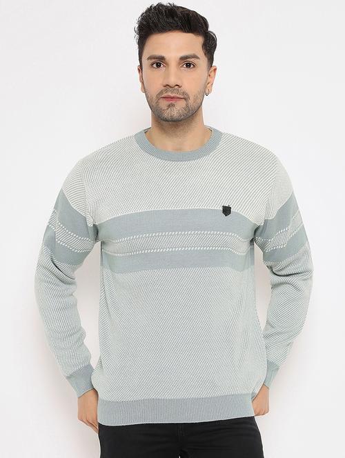 men long sleeve self-designed pullover - 21530441 - Very Small Image - 1