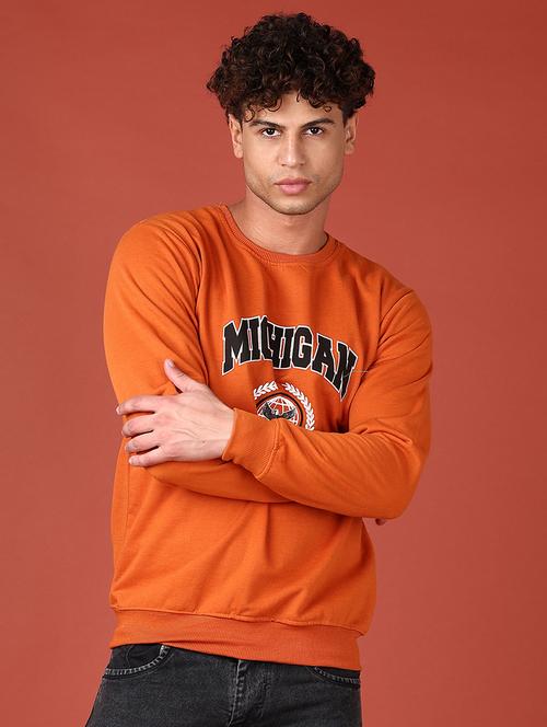 men front print long sleeve sweatshirt - 21531445 - Very Small Image - 1