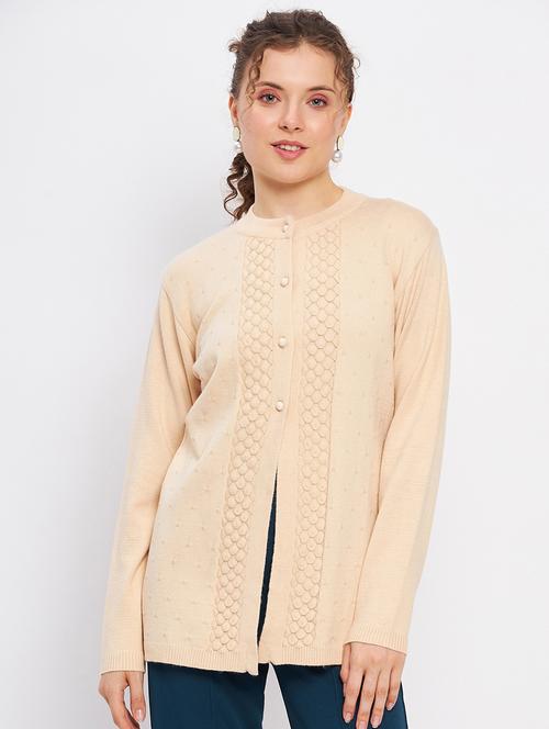 women self designed long sleeve cardigan - 21533142 - Very Small Image - 1